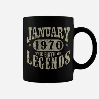 49 Years 49Th Birthday January 1970 Birth Of Legend Tshirt Coffee Mug | Crazezy