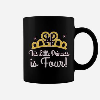 4Th Birthday Princess Girls Crown Coffee Mug | Crazezy