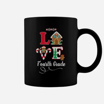 4Th Grade Christmas Love Teacher Student Holiday Gift Tshirt Coffee Mug | Crazezy UK