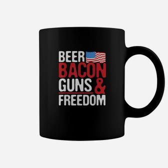 4Th Of July Beer Bacon Freedom Usas Coffee Mug - Monsterry DE