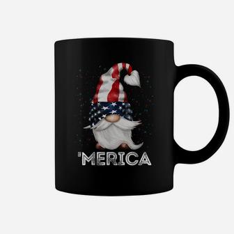 4Th Of July Patriotic Gnome American Flag Colored Gnome Coffee Mug | Crazezy
