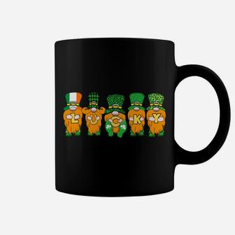 5 Cute Irish Gnomes Leprechauns Lucky Green Shamrocks Sweatshirt Coffee Mug | Crazezy DE