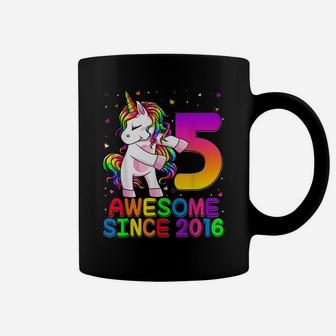 5 Years Old Unicorn Flossing 5Th Birthday Girl Unicorn Party Coffee Mug | Crazezy CA