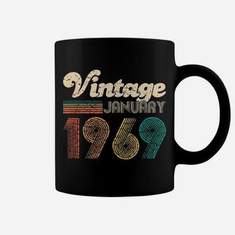 50Th Birthday Gift - Vintage January 1969 Women Men Coffee Mug | Crazezy CA