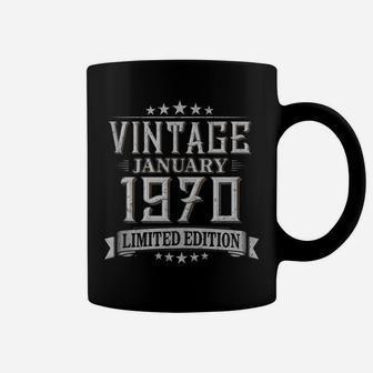 50Th Birthday Gift Vintage January 1970 50 Years Old Coffee Mug | Crazezy CA