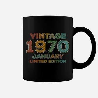 50Th Birthday Gift Vintage January 1970 Fifty Years Old Coffee Mug | Crazezy