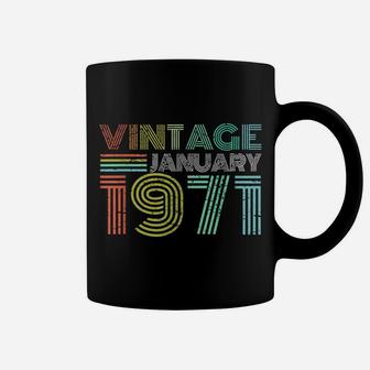 50Th Birthday Gift Vintage January 1971 50 Years Old Coffee Mug | Crazezy DE