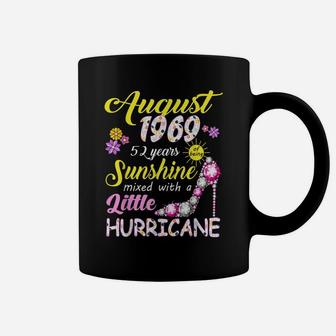 52 Years Old Vintage 1969 August Girl 52Nd Birthday Flower Coffee Mug | Crazezy DE