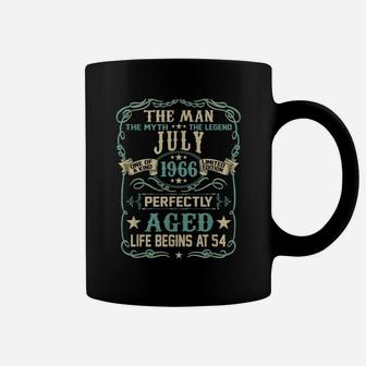 54Th Birthday Gift The Man Myth Legend Born In July 1966 Coffee Mug | Crazezy