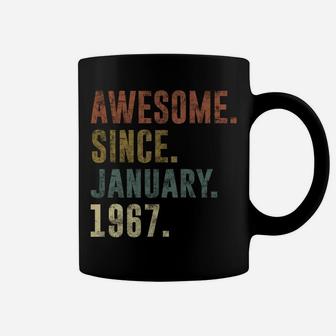 54Th Retro Birthday Gift Vintage Awesome Since January 1967 Sweatshirt Coffee Mug | Crazezy UK