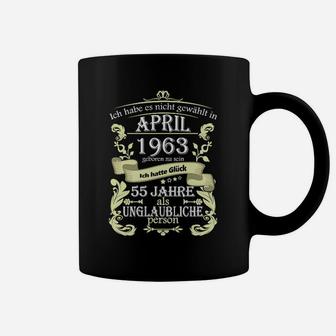 55 Jahre Unglaublich Tassen, Jubiläum April 1963 Tee in Schwarz - Seseable