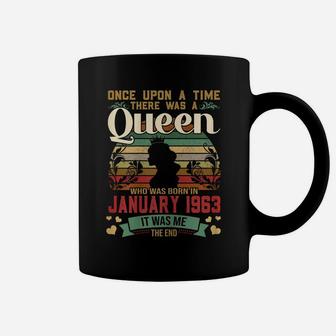 58 Years Birthday Girls 58Th Birthday Queen January 1963 Coffee Mug | Crazezy UK