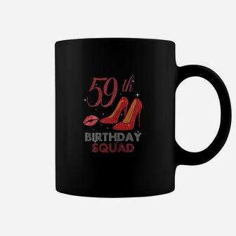 59Th Birthday Squad Stepping Into 59 Red Shoes Coffee Mug | Crazezy