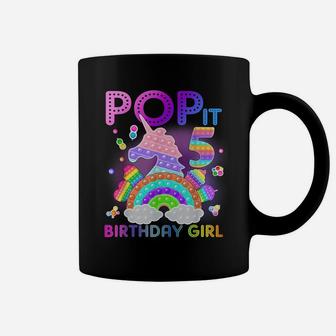 5Th Birthday Unicorn Fidget Pop It Birthday Girl 5 Year Old Coffee Mug | Crazezy AU