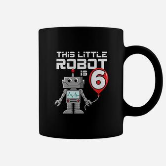 6 Year Old Robot Birthday Coffee Mug | Crazezy CA