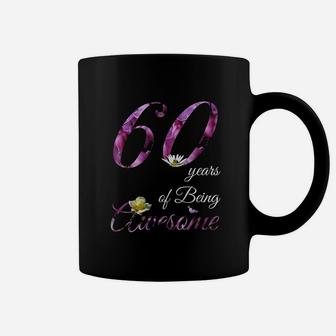 60 Year Old Awesome Floral 1961 Coffee Mug | Crazezy CA