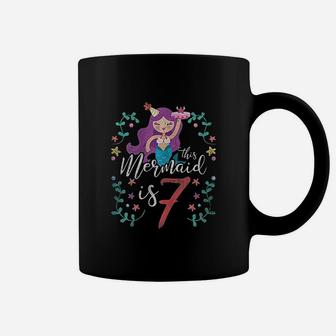 7 Years Old Birthday Mermaid 7Th Birthday Coffee Mug | Crazezy