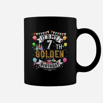 7Th Golden Birthday Vintage Coffee Mug | Crazezy AU