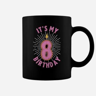 8 Year Old Gift Girls 8Th Birthday Funny Donut Anniversary Coffee Mug | Crazezy