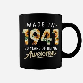 80 Years Old Girl Gifts 80Th Birthday Made Born 1941 Women Coffee Mug | Crazezy CA