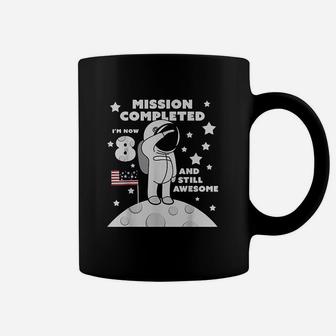 8Th Birthday 8 Year Old Astronaut Mission Completed Coffee Mug | Crazezy