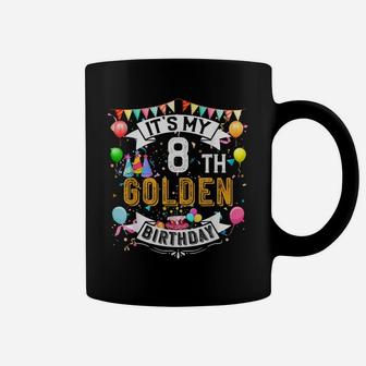 8Th Birthday It's My 8Th Golden Birthday Vintage Coffee Mug | Crazezy