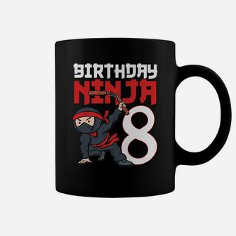 8Th Birthday Ninja I'm 8 Years Old Bday Party Best Boy Coffee Mug | Crazezy AU