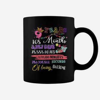 9Th Birthday Tshirt For Girls 9 Years Old Being Awesome Gift Coffee Mug | Crazezy UK