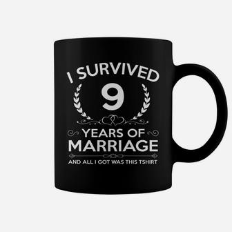 9Th Wedding Anniversary Gifts Couples Husband Wife 9 Years Coffee Mug | Crazezy