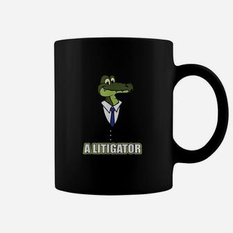 A Litigator Alligator Funny Law Lawyer Attorney Coffee Mug - Thegiftio UK