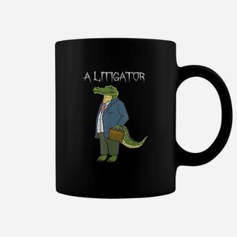A Litigator Funny Alligator Attorney Alitigator Coffee Mug - Thegiftio UK