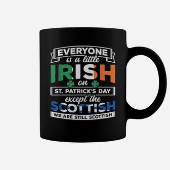 A Little Irish On St Patricks Day Scottish St Patricks Day Coffee Mug - Monsterry DE