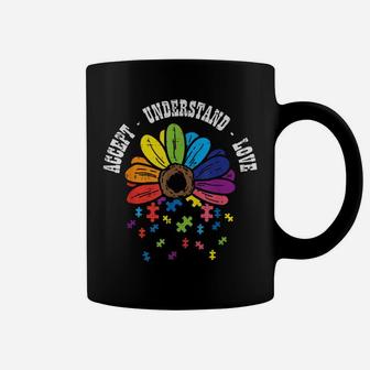 Accept Understand Love Flower Puzzle Autism Awareness Mom Coffee Mug | Crazezy CA