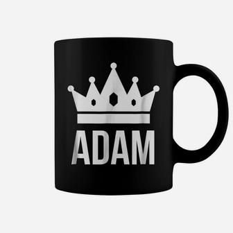 Adam Name Shirt For Men - King Prince Crown Design Coffee Mug | Crazezy UK