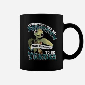 Addiction To Be Turtle Coffee Mug - Monsterry DE