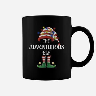 Adventurous Elf Lights Funny Matching Family Christmas Party Coffee Mug | Crazezy
