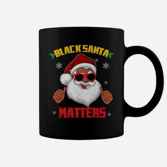 African American Santa Black Matters Christmas Gift Coffee Mug | Crazezy DE
