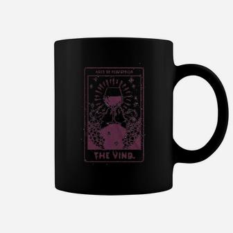Aged To Perfection The Vino Funny Wine Drinker Tarot Card Coffee Mug | Crazezy