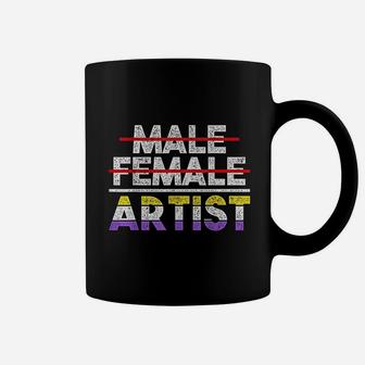 Agender Flag Lgbt Pride Month Artist Gift Non Binary Coffee Mug | Crazezy UK