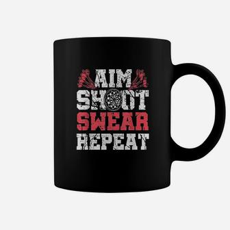 Aim Swear Repeat Coffee Mug - Thegiftio UK