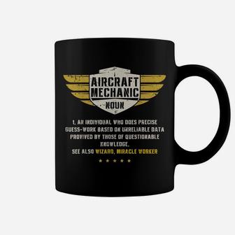 Aircraft Mechanic Definition Funny Noun Meaning Gifts Men Coffee Mug | Crazezy