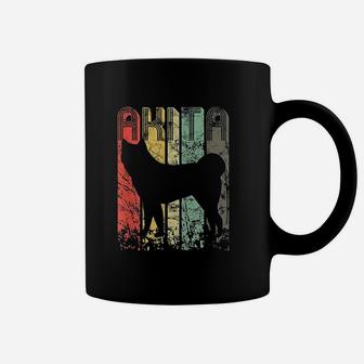 Akita Vintage Graphic Dog Owner Dog Mom Dad Coffee Mug | Crazezy