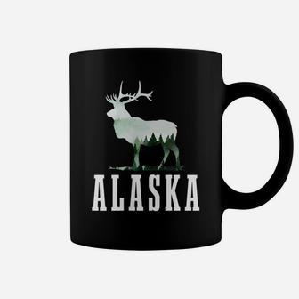 Alaska Elk Moose Outdoor Hiking Hunting Alaskan Nature Coffee Mug | Crazezy CA