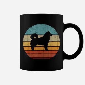 Alaskan Malamute Vintage Silhouette 60S 70S Retro Gifts Dog Coffee Mug | Crazezy UK