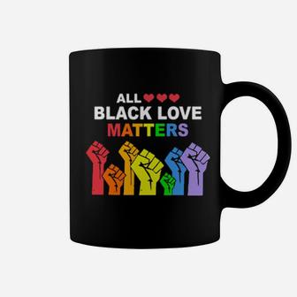 All Black Love Matters Lgbt Hands Coffee Mug - Monsterry UK