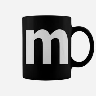 Alphabet M Lower Case Letter M Premium Shirt Coffee Mug | Crazezy