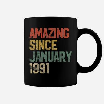 Amazing Since January 1991 30Th Birthday Gift 30 Year Old Coffee Mug | Crazezy