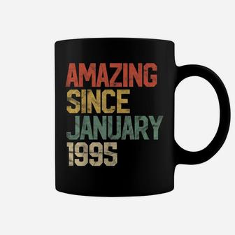 Amazing Since January 1995 25Th Birthday Gift 25 Year Old Coffee Mug | Crazezy