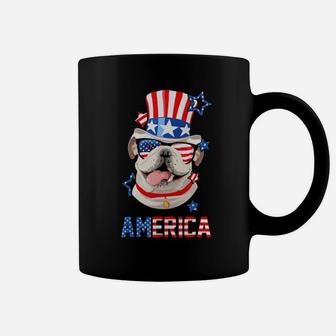 America English Bulldog Dog Owner 4Th Of July Tee Coffee Mug - Monsterry