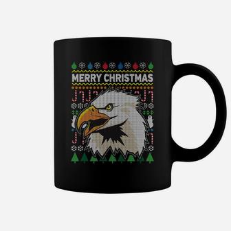 American Bald Eagle Merry Christmas Ugly Xmas Design Sweatshirt Coffee Mug | Crazezy DE